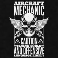 Aircraft Mechanic Flying Tools And Offensive Language, Plane Ladies PosiCharge Tri-Blend Wicking Tank