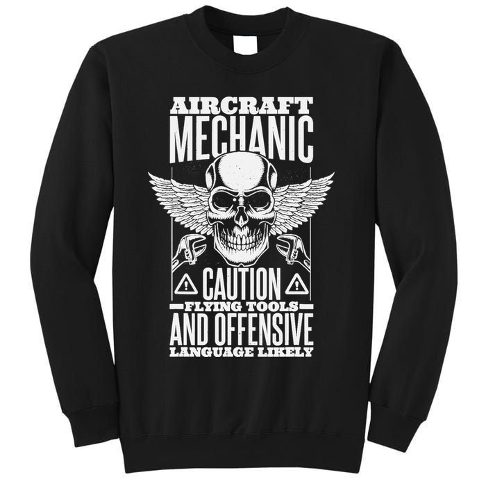 Aircraft Mechanic Flying Tools And Offensive Language, Plane Sweatshirt