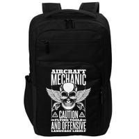 Aircraft Mechanic Flying Tools And Offensive Language, Plane Impact Tech Backpack