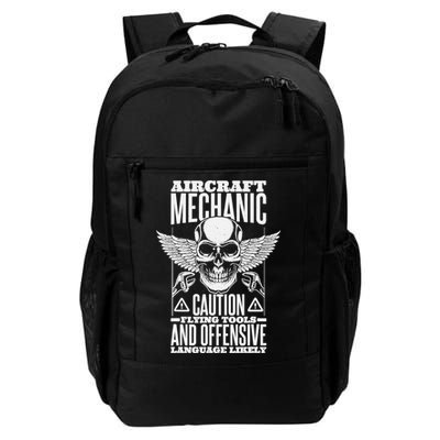 Aircraft Mechanic Flying Tools And Offensive Language, Plane Daily Commute Backpack