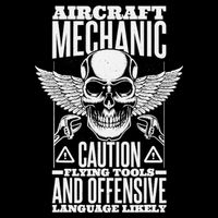 Aircraft Mechanic Flying Tools And Offensive Language, Plane 16 in Basic Backpack