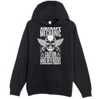 Aircraft Mechanic Flying Tools And Offensive Language, Plane Premium Pullover Hoodie