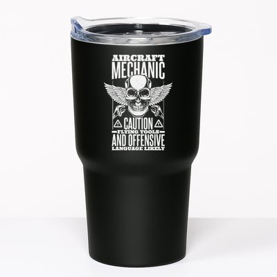 Aircraft Mechanic Flying Tools And Offensive Language, Plane Tumbler