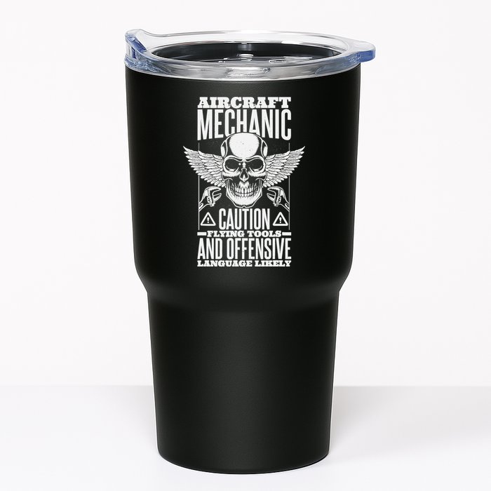 Aircraft Mechanic Flying Tools And Offensive Language, Plane Tumbler