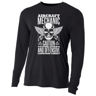 Aircraft Mechanic Flying Tools And Offensive Language, Plane Cooling Performance Long Sleeve Crew