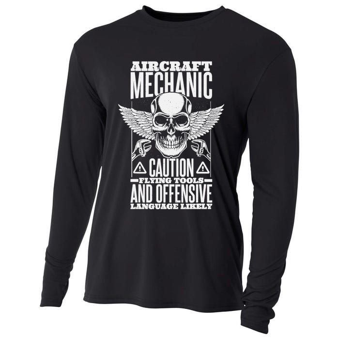 Aircraft Mechanic Flying Tools And Offensive Language, Plane Cooling Performance Long Sleeve Crew