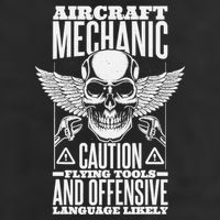 Aircraft Mechanic Flying Tools And Offensive Language, Plane 25L Jumbo Tote