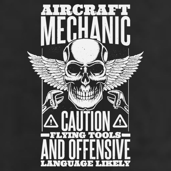Aircraft Mechanic Flying Tools And Offensive Language, Plane 25L Jumbo Tote