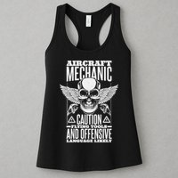 Aircraft Mechanic Flying Tools And Offensive Language, Plane Womens Tank Top