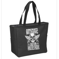 Aircraft Mechanic Flying Tools And Offensive Language, Plane Zip Tote Bag