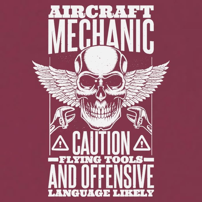 Aircraft Mechanic Flying Tools And Offensive Language, Plane 16oz Travel Tumbler