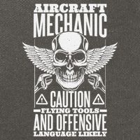 Aircraft Mechanic Flying Tools And Offensive Language, Plane Cotton Canvas Backpack