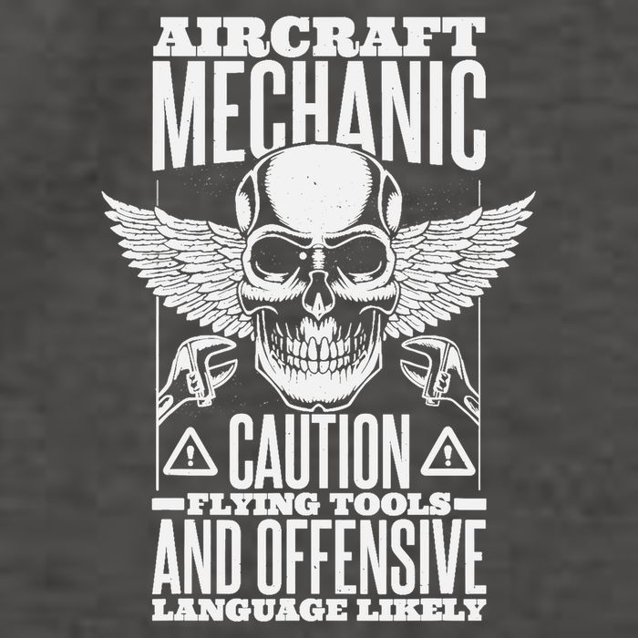 Aircraft Mechanic Flying Tools And Offensive Language, Plane Vector Backpack