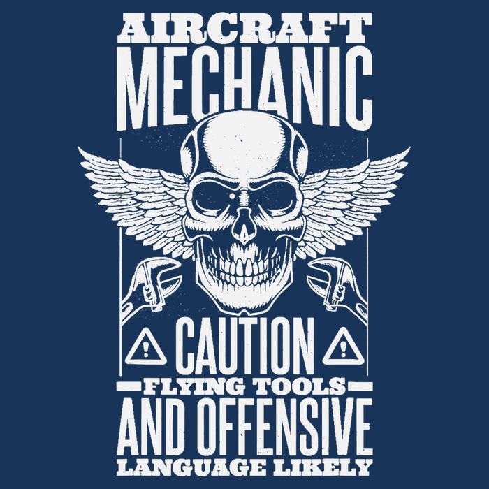 Aircraft Mechanic Flying Tools And Offensive Language, Plane Infant Baby Jersey Bodysuit