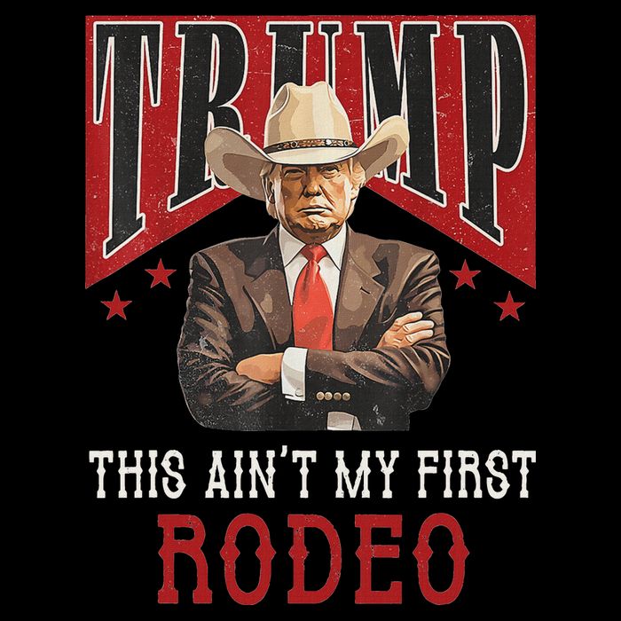 AinT My First Rodeo Western Cowboy Funny Trump Backpack