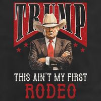 AinT My First Rodeo Western Cowboy Funny Trump Adult Drive Performance Visor