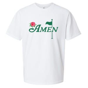 Amen Master Golf Azalea Tournament Pink Golfing Sueded Cloud Jersey T-Shirt