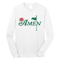 Amen Master Golf Azalea Tournament Pink Golfing Long Sleeve Shirt