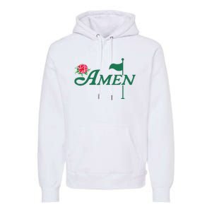 Amen Master Golf Azalea Tournament Pink Golfing Premium Hoodie