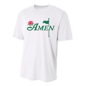 Amen Master Golf Azalea Tournament Pink Golfing Performance Sprint T-Shirt