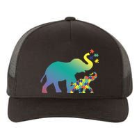 Autism Mom Gift Design Autism Awareness Elephant Yupoong Adult 5-Panel Trucker Hat