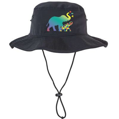 Autism Mom Gift Design Autism Awareness Elephant Legacy Cool Fit Booney Bucket Hat