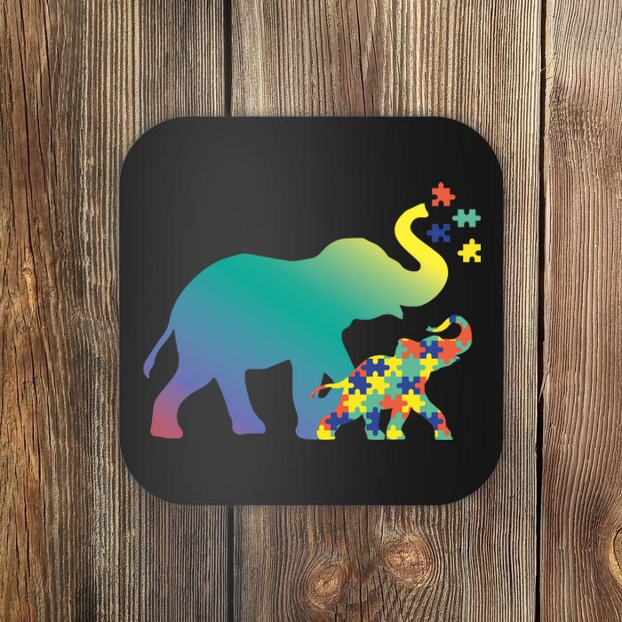 Autism Mom Gift Design Autism Awareness Elephant Coaster