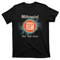 Automotive Millennial Gear Shift Anti Theft Vehicle T-Shirt