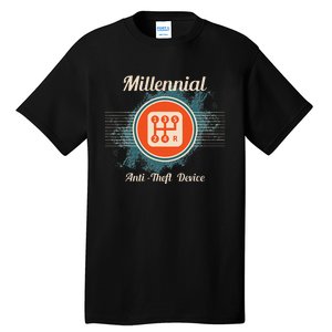 Automotive Millennial Gear Shift Anti Theft Vehicle Tall T-Shirt