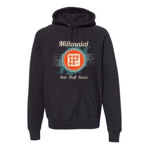 Automotive Millennial Gear Shift Anti Theft Vehicle Premium Hoodie