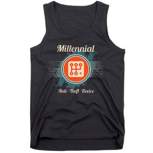 Automotive Millennial Gear Shift Anti Theft Vehicle Tank Top