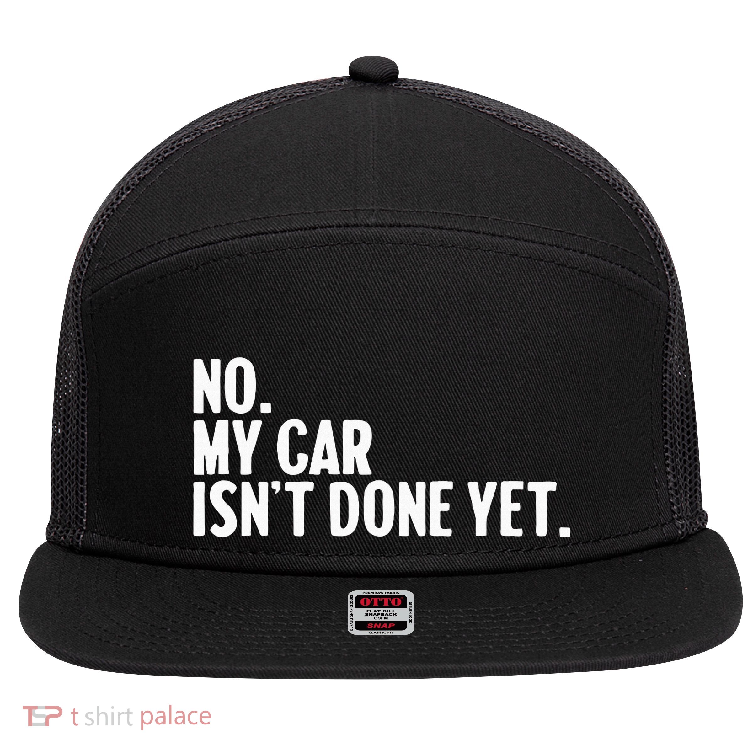 Auto Mechanic Garage Joke For Car Guy Lover Racer Enthusiast 7 Panel Mesh Trucker Snapback Hat