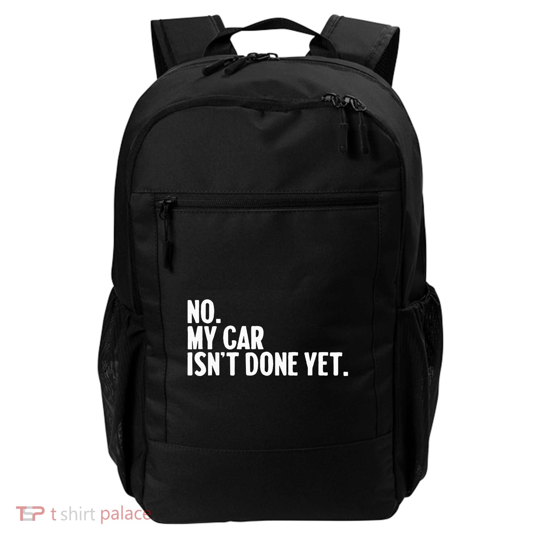 Auto Mechanic Garage Joke For Car Guy Lover Racer Enthusiast Daily Commute Backpack