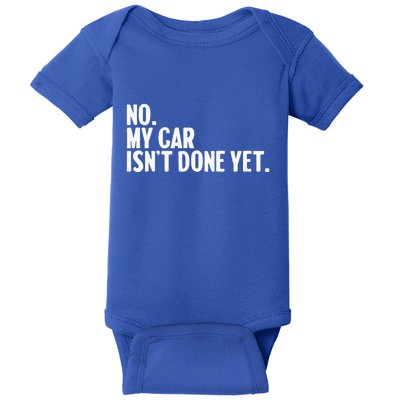 Auto Mechanic Garage Joke For Car Guy Lover Racer Enthusiast Baby Bodysuit