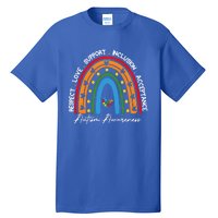 Autism Meaningful Gift Respect Love Support Autism Awareness Gift Tall T-Shirt