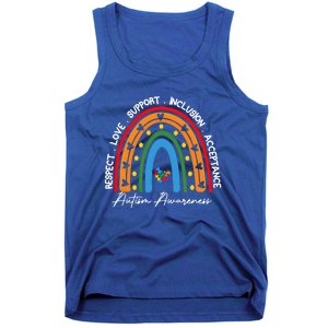 Autism Meaningful Gift Respect Love Support Autism Awareness Gift Tank Top