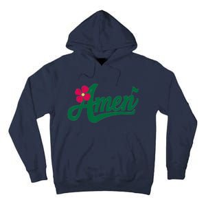 Amen Master Golf Tournament Golfing Girl Pink Flower Tall Hoodie