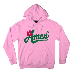 Amen Master Golf Tournament Golfing Girl Pink Flower Hoodie