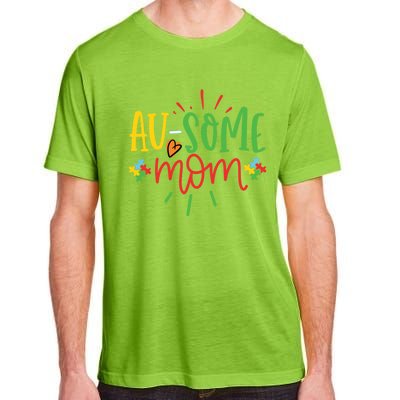 Augiftsome Mom Graphic For Mother Of Autistic Autism Meaningful Gift Adult ChromaSoft Performance T-Shirt