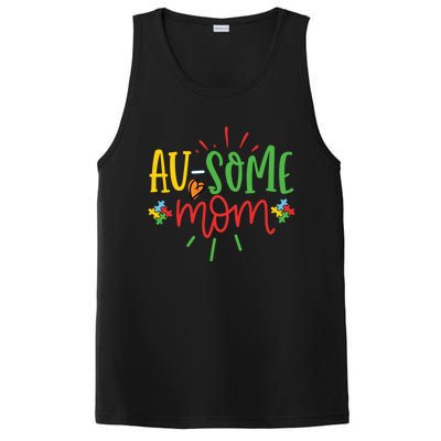 Augiftsome Mom Graphic For Mother Of Autistic Autism Meaningful Gift PosiCharge Competitor Tank