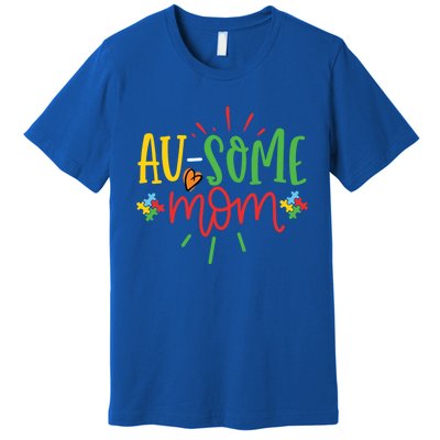 Augiftsome Mom Graphic For Mother Of Autistic Autism Meaningful Gift Premium T-Shirt