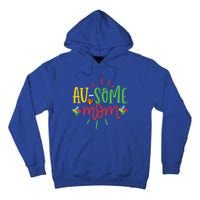 Augiftsome Mom Graphic For Mother Of Autistic Autism Meaningful Gift Tall Hoodie