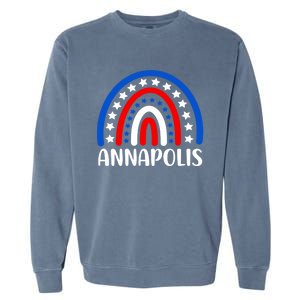 Annapolis Maryland Gift I Love Annapolis Usa Gift Garment-Dyed Sweatshirt