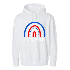 Annapolis Maryland Gift I Love Annapolis Usa Gift Garment-Dyed Fleece Hoodie