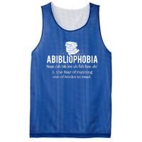 Abibliophobia Meaningful Gift Funny Reading Bookworm Reader Gift Mesh Reversible Basketball Jersey Tank