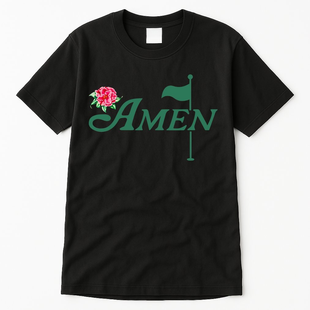Amen Master Golf Azalea Tournament Pink Golfing Girl Flower Tall T-Shirt