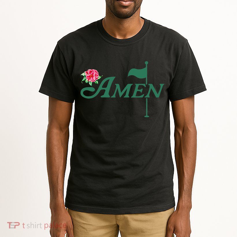 Amen Master Golf Azalea Tournament Pink Golfing Girl Flower Tall T-Shirt