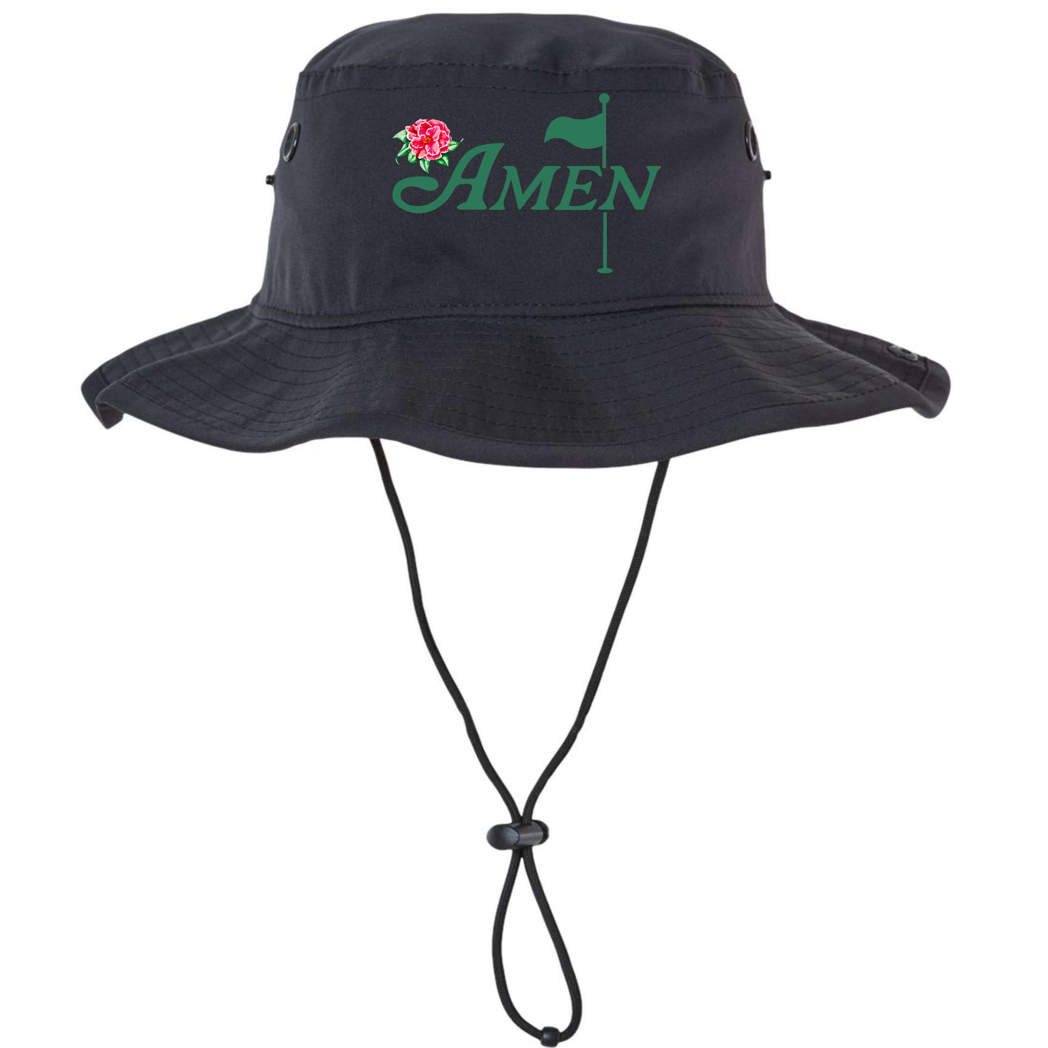 Amen Master Golf Azalea Tournament Pink Golfing Girl Flower Bucket Hat