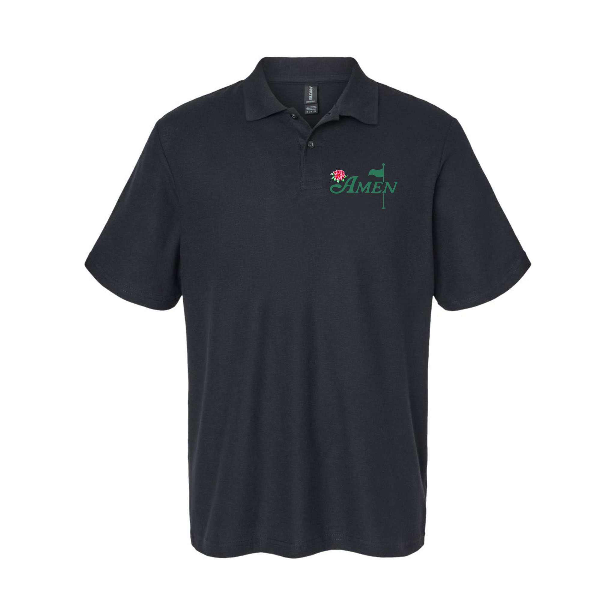 Amen Master Golf Azalea Tournament Pink Golfing Girl Flower Polo
