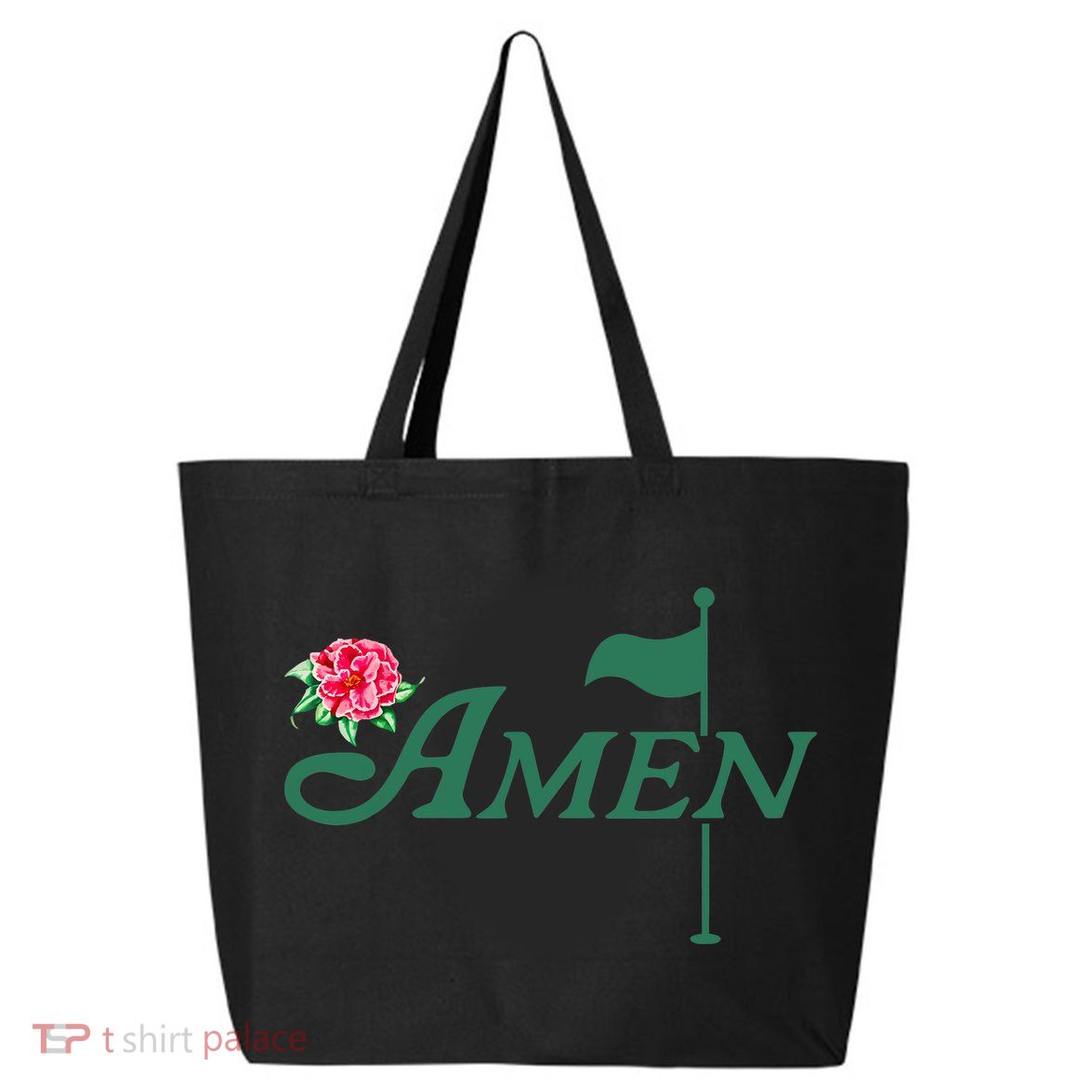 Amen Master Golf Azalea Tournament Pink Golfing Girl Flower 25L Jumbo Tote